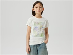 Name It cloud dancer/arcdian green printed t-shirt